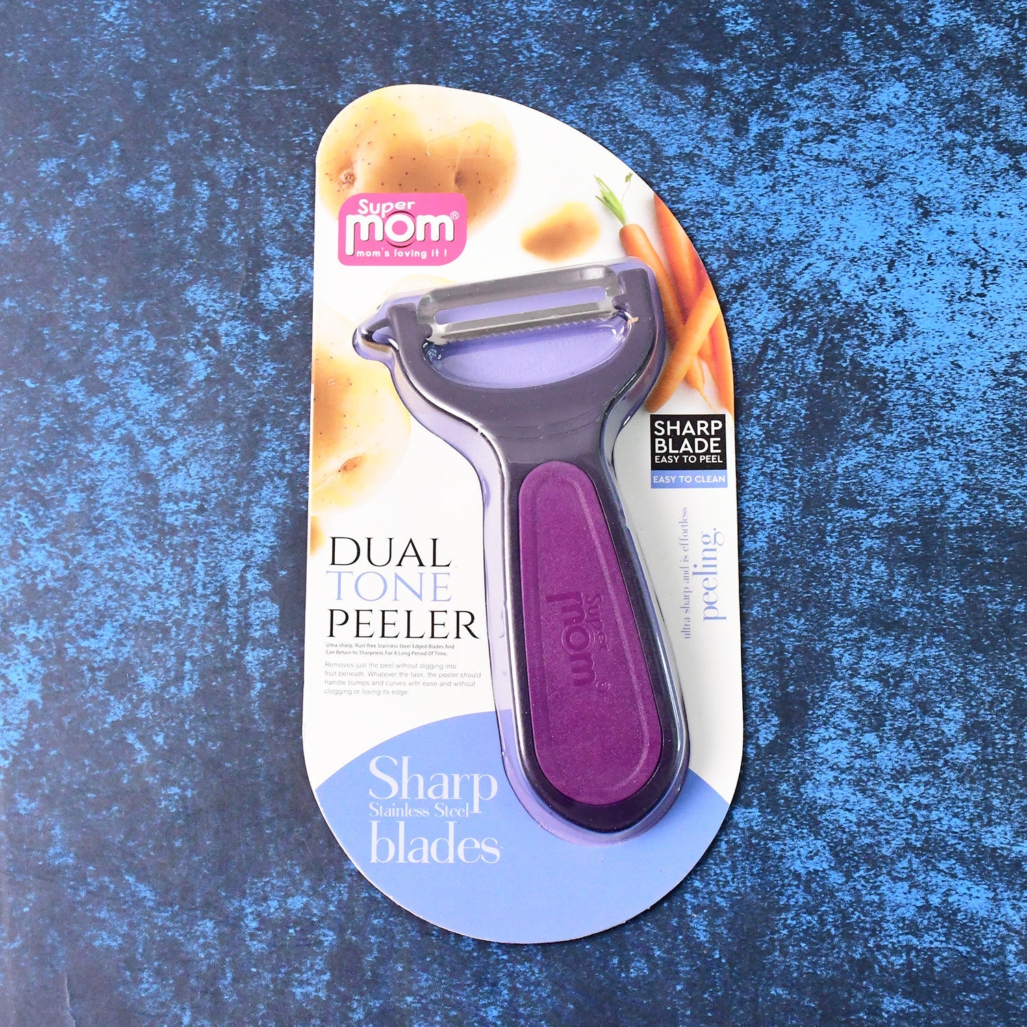 Supermom Dual Tone Peeler with Ultra Sharp Stainless Steel Blade (1 Pc) Supermom Dual Tone Peeler with Ultra Sharp Stainless Steel Blade (1 Pc)
